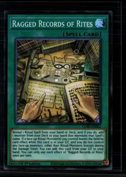 Yu-Gi-Oh! Ragged Records of Rites Chaos Origins SR CORI-EN062 1st Edition - Image 1