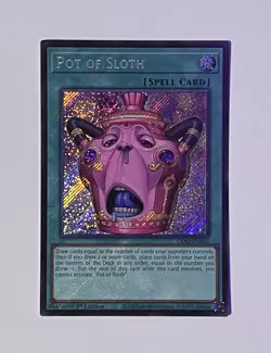 YuGiOh! TCG || Pot of Sloth CORI-EN061 Secret Rare - Image 1