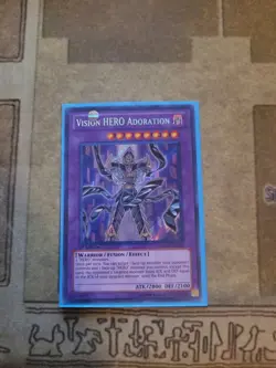 YUGIOH VISION HERO ADORATION GENF-EN096 SECRET 1ST ED NM - Image 1