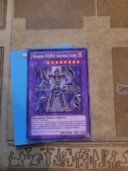 YUGIOH VISION HERO ADORATION GENF-EN096 SECRET 1ST ED NM - Image 2