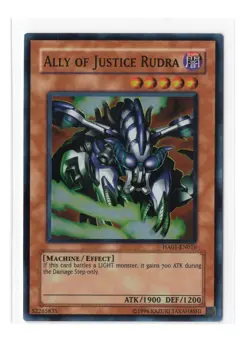 YuGiOh Card - (LP) Ally of Justice Rudra HA01-EN016 - Super Rare - Image 1