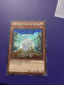 Yu-Gi-Oh! TCG The White Stone of Legend 1st Edition LCKC-EN010 Secret Rare LP - Image 1