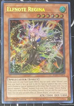 YuGiOh! - Elfnote Regina BLZD-EN014 Secret Rare 1st Edition NM - Image 1