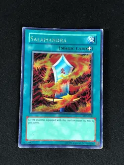 YUGIOH SALAMANDRA DDS-006 SECRET HP/CREASES - Image 1