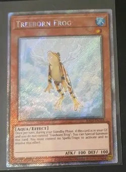 Treeborn Frog RA03-EN161 Platinum Secret Rare 1st Ed NM-/LP+ Yugioh - Image 1