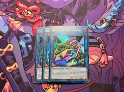 3X Yugioh Breachborrel Dragon BLZD-EN049 Super Rare 1st Edition NM - Image 1