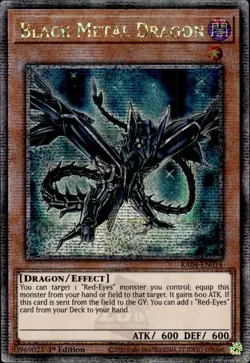 Black Metal Dragon - Quarter Century Secret Rare 1st Edition RA04-EN016 - YuGiOh - Image 1