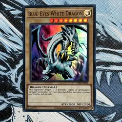 Yugioh Blue-Eyes White Dragon LOB-EN001 Ultra Rare 25th Anniversary NM - Image 2