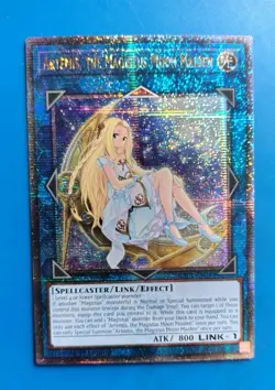 Yugioh Artemis, the Magistus Moon Maiden Quarter Century Secret Rare RA01-EN049 - Image 1