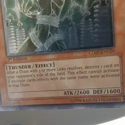 Yu-Gi-Oh! Lightning Punisher CDIP-EN026 Cyberdark Impact Ultimate Rare Foil 1st - Image 3