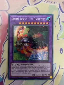 Yugioh- Ritual Beast Ulti-Gaiapelio (Secret Rare) (1st Edition) - BLTR-EN086 (P) - Image 1