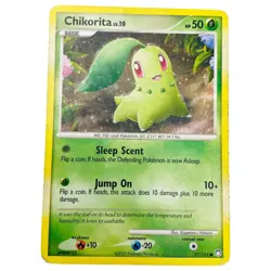 Pokemon Card Chikorita Mysterious Treasures Common 77/123 - Image 1