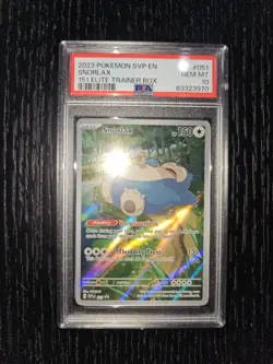 PSA 10 Snorlax SVP 051 Pokemon TCG Scarlet & Violet 151 ETB Promo English - Image 1