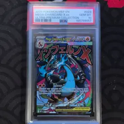 2025 POKEMON MEP EN-ME BLACK STAR PROMO #023 MEGA CHARIZARD X EX UPC PSA 10 - Image 1