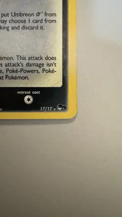 Umbreon Gold Star - 17/17 - Pokemon Celebrations Classic Collection Rare Card NM - Image 5