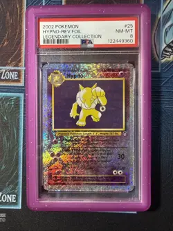 2002 Pokemon Legendary Collection Hypno Reverse Holo 25/110 PSA 8 NM - Image 1