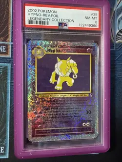 2002 Pokemon Legendary Collection Hypno Reverse Holo 25/110 PSA 8 NM - Image 2