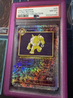 2002 Pokemon Legendary Collection Hypno Reverse Holo 25/110 PSA 8 NM - Image 3