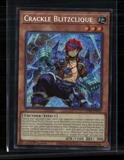 Yu-Gi-Oh! Crackle Blitzclique Chaos Origins Secret Rare • CORI-EN012 1st Edition - Image 1