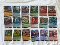 Disney Lorcana Wilds Unknown Full Set All 18 Epic Foils Including Buzz - Image 1