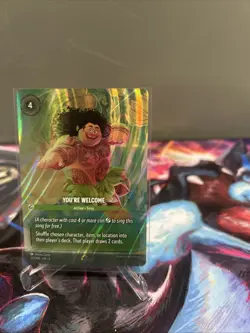 Disney Lorcana Shimmering Skies You're Welcome 213/204 Enchanted Foil Holo Maui - Image 2