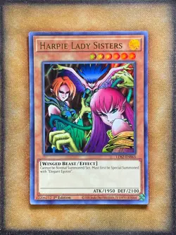 Yugioh Harpie Lady Sisters LDS2-EN065 Ultra Rare 1st Ed GOLD NM - Image 1