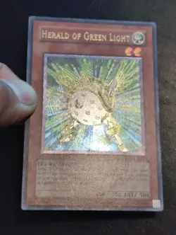 Yu-Gi-Oh! ULTIMATE RARE CARD HERALD OF GREEN LIGHT EOJ-EN018 ENHANCED FOIL VLP - Image 3