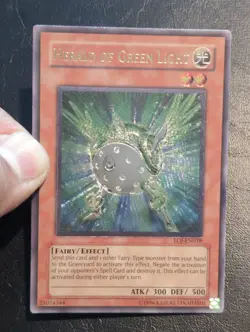 Yu-Gi-Oh! ULTIMATE RARE CARD HERALD OF GREEN LIGHT EOJ-EN018 ENHANCED FOIL VLP - Image 4