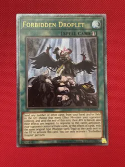 Yugioh! Forbidden Droplet OP16-EN003 Ultimate Rare NM - Image 1