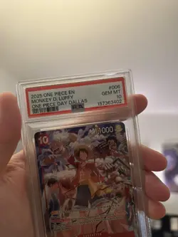 2025 ONE PIECE PROMOS ONE PIECE DAY DALLAS #006 MONKEY D. LUFFY PSA 10 - Image 3