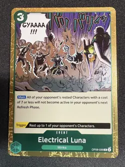 Electrical Luna OP08-036 FOIL Rare Two Legends One Piece NM - Image 1