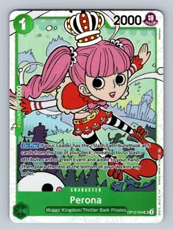 Perona OP12-034 Super Rare Legacy of the Master One Piece Foil Near Mint - Image 2