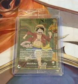 One Piece TCG Grevin Museum Luffy French Leader Promo - Image 1