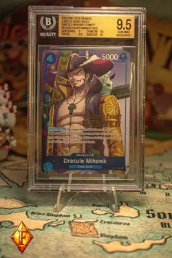 2025 ONE PIECE PROMOS RELEASE EVENT-WINNER #081 DRACULE MIHAWK BGS 9.5 - Image 1
