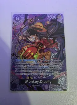One Piece Card Game Monkey D. Luffy ST26-005 SP OP15 - Image 1