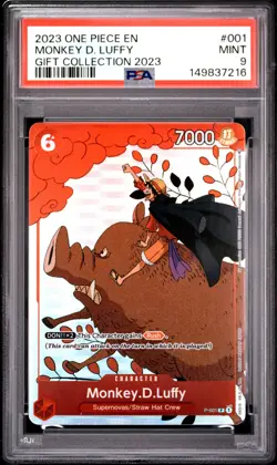 2023 ONE PIECE GIFT COLLECTION 2023 #001 MONKEY D. LUFFY PSA 9 - Image 1