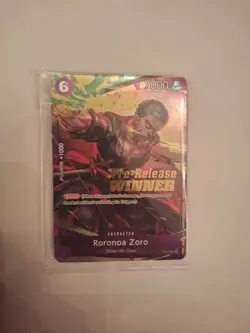 Roronoa Zoro P-045 Pre-Release Winner One Piece - Image 1