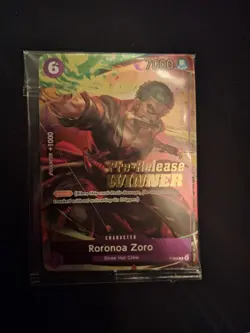 Roronoa Zoro P-045 Pre-Release Winner One Piece - Image 3