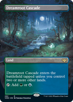 MTG Dreamroot Cascade - Foil - Borderless, NM-Mint, English Innistrad: Crimson V - Image 1