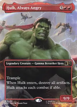 Commander: Marvel Super Heroes #502 Hulk, Always Angry (Borderless) - Image 1