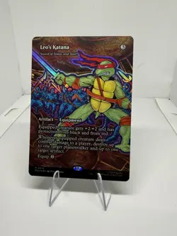 Teenage Mutant Ninja Turtles Source Material #18 Leo's Katana Foil - Image 1