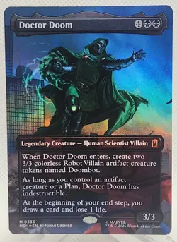 Doctor Doom [FOIL, Borderless] MSH 336 Magic: The Gathering Mythic NM MTG - Image 1