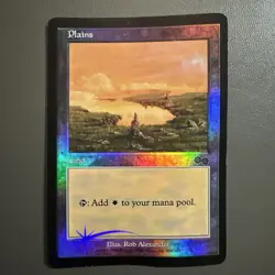 MTG✨Arena League 1998 Promo PLAINS FOIL x3 Urza’s Saga HP / D condition see pics - Image 3