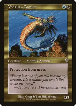 Vodalian Zombie 1x FOIL MtG FOIL Invasion SP/NM - Image 1