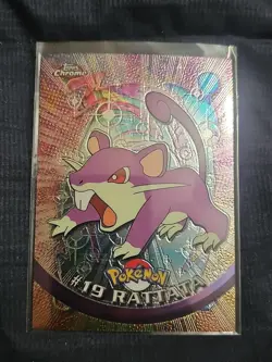 Pokemon Card - 2000 Topps Chrome Series 1 Rattata #19 Holo Foil - Image 1