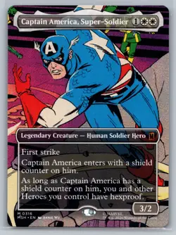 Marvel Super Heroes Captain America, Super-Soldier (Borderless) (0316) 316 - Image 1