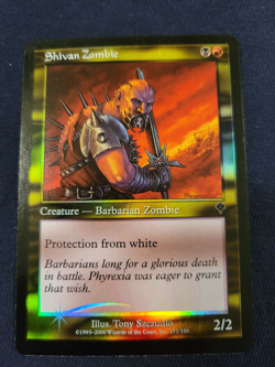 MTG FOIL INVASION SHIVAN ZOMBIE NM MAGIC THE GATHERING COMMON CREATURE - Image 1