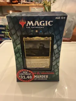 MTG Aura Of Courage Commander Deck D&D Factory Sealed Magic The Gathering New - Image 1
