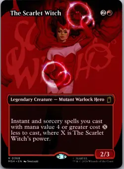 The Scarlet Witch (Borderless) 368 Marvel Super Heroes Magic: The Gathering NM - Image 1