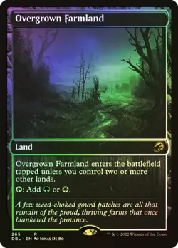 MTG FOIL Overgrown Farmland - Innistrad: Double Feature #265 - Image 1